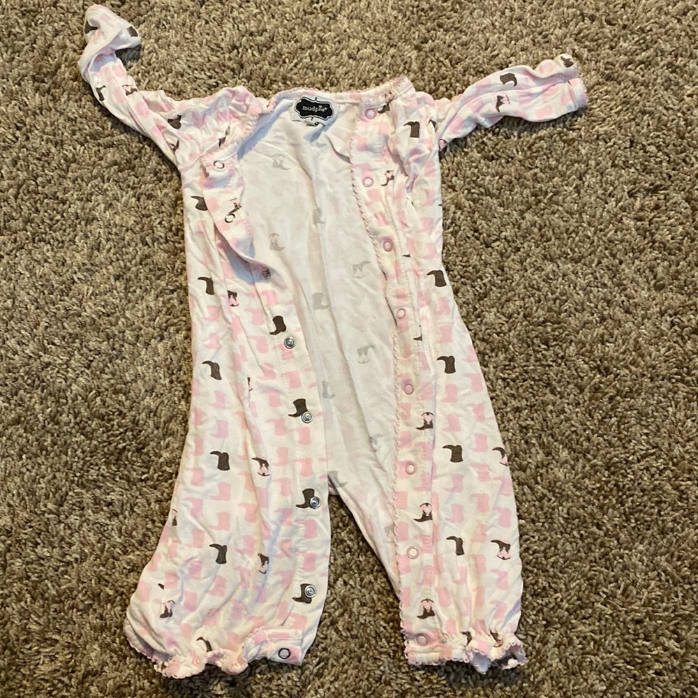 Mud pie girls cowgirl pj’s